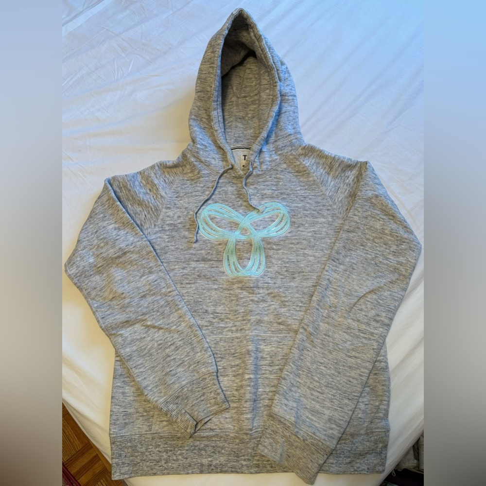 Grey and Teal TNA Hoodie